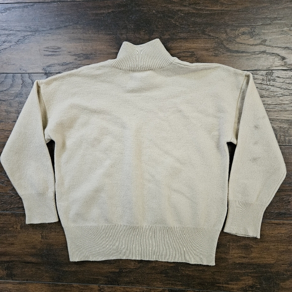 Vintage 80s Escada Margaretha Ley Quarter Zip Wool +Cashmere Silk Blend Pullover - Picture 3 of 7